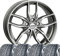 4 Winterräder Winter Bavaris 7x16 ET 52 5x112 Titansilber poliert mit 195/60 R16 89H CON WinterContact TS 870 Evc