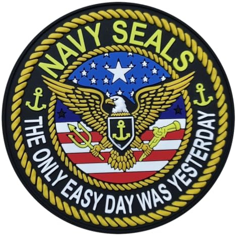 TS Tactical Store SEALS US NAVY SEALS Aufnäher | 3D PVC Scratch Hook&Loop Patch | Militär Taktischer Militärrucksack | Airsoft, Flagge, Brosche, Outdoor, Crossfit, Überleben