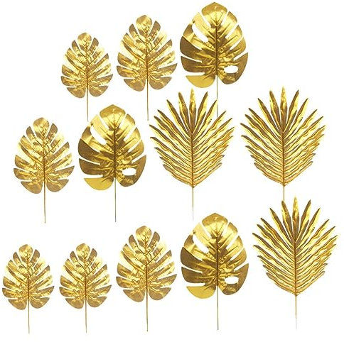 HAWILLOSCH Hojas De De Simulación 20 Piezas Decoración Vegetal Plástica Hermosa y Duradera