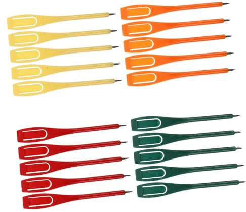 KOMBIUDA Golf Score Stifte Kunststoff 20 Stück Kleiner Golf Marker Mit Clip Präzisionsspitze Golftraining Zubehör Für Golfer