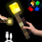Lotvic Wall Fackel Nachtlicht 4 Farben, 28cm Craft Fackel Lampe mit Sprachsteuerungsfunktion, Lampe Fackel Wandlampe, USB Wiederaufladbar für Nachttischlampe, für Kinderzimmer Wohnzimmer Spielzimmer