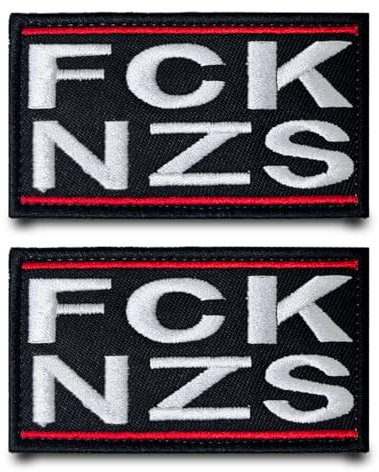 FCK NZS abnehmbares besticktes Armband, taktische Applikationen, Klettverschluss, Militär-Flagge, Aufnäher für Kleidung, Hundegeschirr, Rucksäcke, Jacken, Westen, Taschen, Jeans, Mützen, Hüte usw