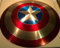 Captain America Schild – Handgefertigte Replik First Avenger Shield Metall Requisite Schild, Rot & Silber, 55,9 cm