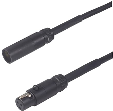 Yardwe Kleiner Xlr Mikrofonkabel 1m Schwarz mit 3-poligem Stecker und Buchse aus Kupfer Tpe mit Biegefestigkeit und Anti Interferenz für Dslr Mikrofon Audio Verlängerung