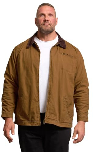 BadRhino Big & Tall Canvas Worker Jacket - Men's - Plus Size Curve