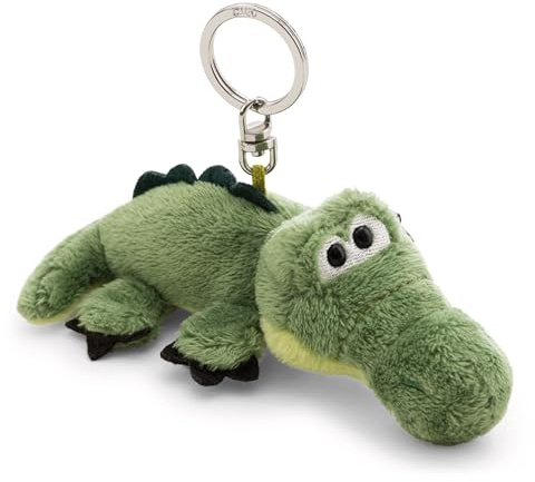 Schlüsselanhänger Krokodil 10cm - grün - Treuer-Plüschbegleiter für Rucksack oder Tasche, Schlüsselhalter für Klein und Groß | 62399