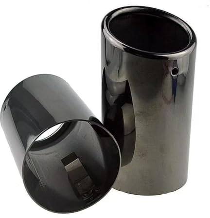 Autoauspuffendrohr Auspuffblenden (2er-Set) für E46, E38, E90, E60, E36, F30, F30 X3, E83 1.4T Endrohrblende(Schwarz)