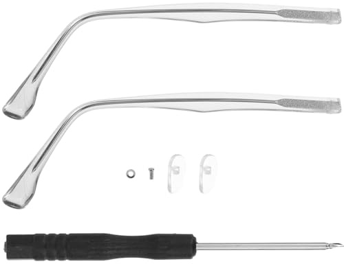 Beaupretty 1 Pair Crystal Metal Glasses Arms Replacement Eyewear Temples Universal Repair Kit for Sunglasses and Safety Glasses