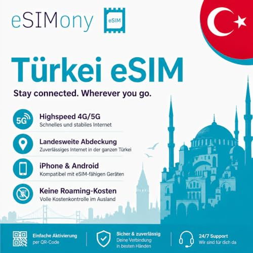 Türkei eSIM (20 GB / 30 Tage)