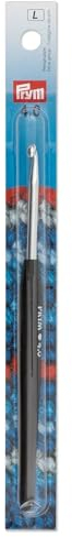 Prym 195176 Häkelnadeln, Aluminium: 80%, Silber, Ø 4mm, 14cm