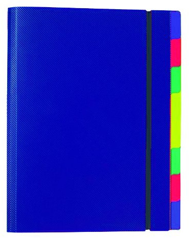 Fächermappe A4 blau 8-teilig