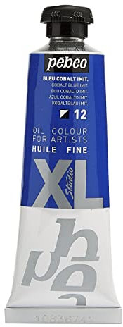 Pébéo - Huile Fine XL 37 ml - Peinture à l’Huile Bleu – Peinture à l’Huile Pébéo - Bleu Cobalt 37 ml
