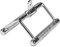 Gorilla Sports® Triangle de Tirage - Parallèle, Antidérapantes, Max. 200 kg, Chromé - Poignées Double D, Barre Traction, pour Biceps/Triceps, Gym, Entraînement, Équipement de Fitness, Musculation