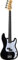 Eko VPB-100 BLACK, Basso Elettrico Corpo in Tiglio Pickup Precision Style, Colore Black