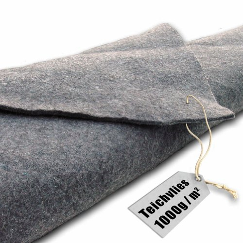 Teichvlies 1000g /qm - 8qm in 1m Breite