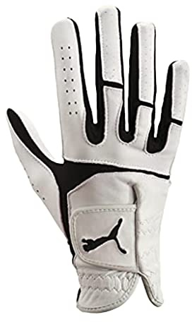 Puma Right Hand Leather Flex Lite Performance Golf Glove Womens White 908184 01