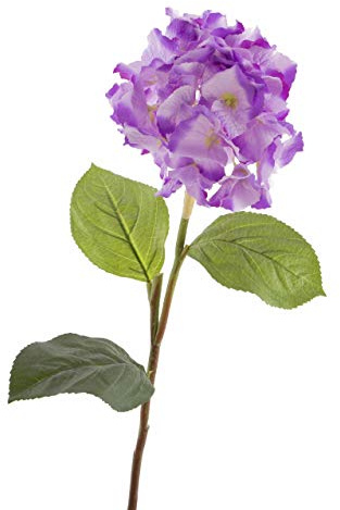 artplants.de Artificial Hydrangea, lavender, 30/75cm, Ø 7/18cm - Silk flower/Fake hydrangea
