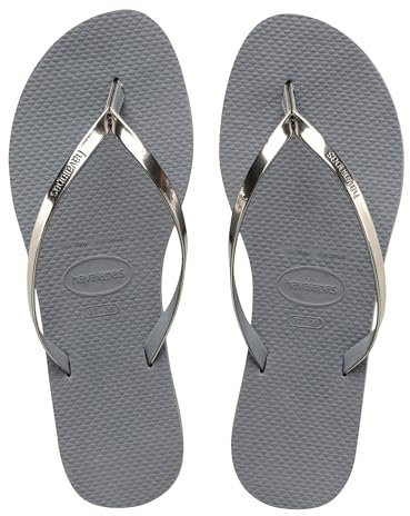 Havaianas - You Metallic, Sandali Comodi, Eleganti E Versatili, Cinturini Sottili Con Finitura Metallizzata, Tacco Piccolo, Donna