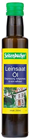 Seitenbacher Bio Lein Saat Öl I Erstpressung I kaltgepresst I nativ I (1 x 250 ml)