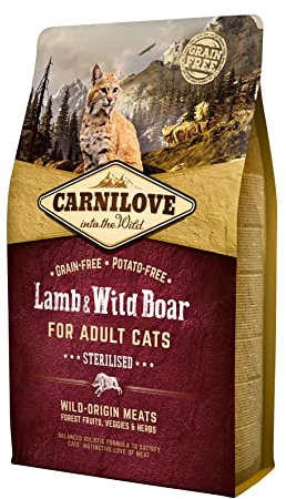 Carnilove für erwachsene, sterilisierte Katzen, Lamm, 2 kg