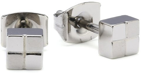 Boccia Damen-Ohrstecker Titan Quadr. (Pr) Pol/Sat 0518-01