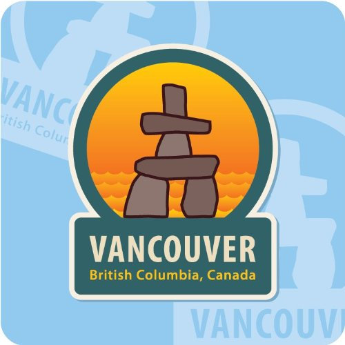 Vancouver Canada Travel Hochwertigen Auto-Autoaufkleber 10 x 10 cm