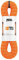 PETZL Erwachsene Seil Halbstatisch Verticality, orange, 60m, R39AO 060
