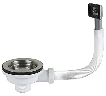Talea Fregadero de cocina de 114 mm tipo tazón de desagüe colador con desbordamiento XK267