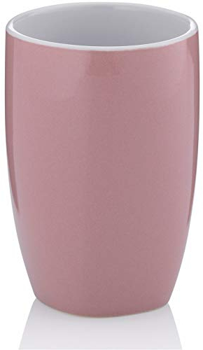 Kela Bathroom Tumbler Cup/Toothbrush Holder Glas, Rose Wood