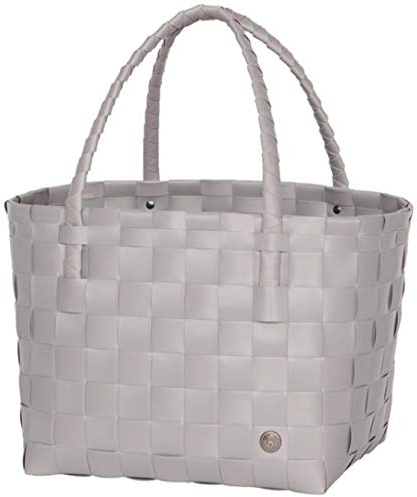 Handed By Shopper Paris BRUSHED GREY grau Tasche Korb geflochten Öko Schulter