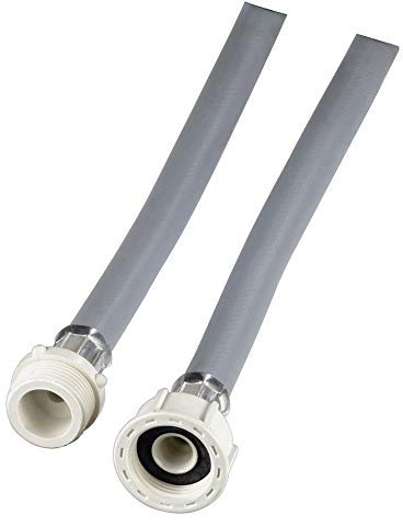 Xavax Kaltwasser Zulaufschlauch Verlängerung, 2,5m (Zulaufschlauch Waschmaschine/Spülmaschine, Gummidichtung zum Schutz vor austretendem Wasser, Wasserschlauch)