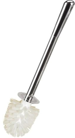 SANWOOD Coppa Titan 6402487 WC Weiß Bürstenkopf mit Edelstahl Griff WC Bürste rostfreie Klobürste - Ersatztoilettenbürste - Ersatzklobürste