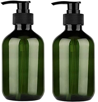 Macabolo Leere Seifenspender, 500 ml, PET-Flaschen, nachfüllbar, Pumpflaschen für Lotionen, Shampoos, Grün, 2er-Pack