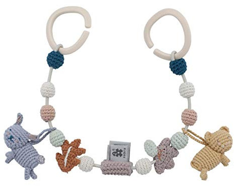 Sebra - Häkel-Kinderwagenkette - Daydream - Baumwolle - Mehrfarbig - Länge 53 cm