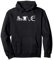 Ice Hockey Love Goalie Game Player Hockey Uniform Sticks Pullover Hoodie