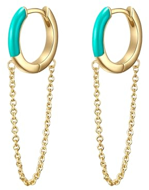 Glanzstücke München Damen Creolen 925/- Sterling Silber gelbvergoldet 18 Karat Silberohrcreolen