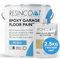 Resincoat High Build Epoxy Garage Floor Paint, Two-Part Epoxy Coating, High Gloss Finish, Solvent Free Formula, Tough & Durable Concrete Floor Paint, Made in the UK, Sky Blue, 2.5kg