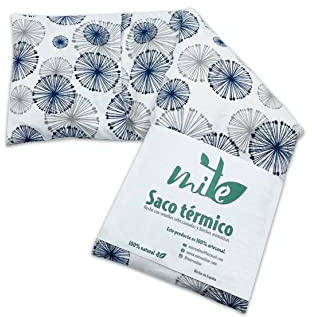 Saco térmico de semillas y lavanda con funda (50cm x 16cm) (Marino)