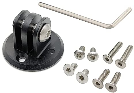 Cestbon Mount Combo Adapter für Garmin Edge, kompatibel mit Kamera oder Scheinwerfer, Schnellspanner, Frontmontage, erweiterter Universaladapter