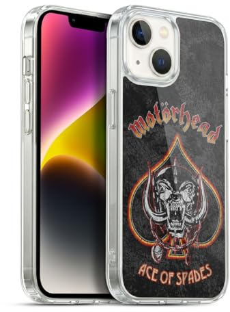 Head Case Designs Offizielle Motorhead Ace of Spades Vintage Schluessel Kunst Gel Handyhülle Hülle [Militärischer Schutzgrad] Kompatibel mit Apple iPhone 14