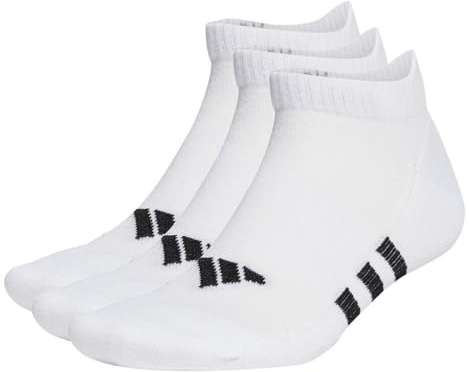 adidas Mixte Socks Performance Cushioned Low 3 Pairs, White/White/White, HT3449, S