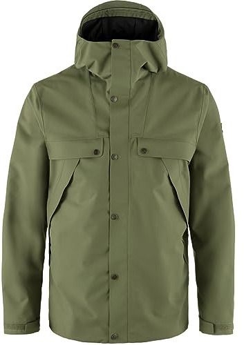 Fjällräven Övik Hydratic Veste de pluie Hardshell pour homme, vert, M