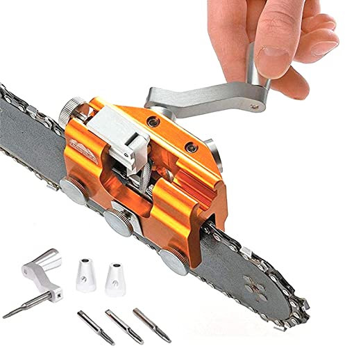 EUNOGO Chainsaw Sharpener, Portable Hand Crank Chainsaw Sharpener, Timber-line Chainsaw Sharpening is Designed to Sharpen Your Chainsaw, for All Kinds of Chain Saws & Electric Saws