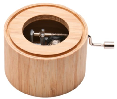 Spieluhr aus Bambus mit der Melodie: Ave Maria von Franz Schubert - music box von Kurbelwerk green-line, Classic-Edition, gerahmt