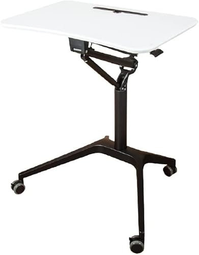 POCHY Beweglicher Überbetttisch, Verstellbarer Rollenlift, mobiler Laptop-Tisch, Sofa, Nachttisch für Schlafzimmer, Lehrer, Stehpult