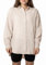 Sublevel Langarm Musselin Bluse mit Kentkragen - Damen Muselin Oversize Bluse, Baumwolle, Knopfleiste in verschienden Farben Light-beige L/XL