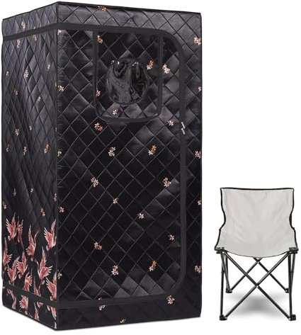 Tragbare PersöNliche Saunadecke, Tragbares Infrarot-Sauna-Set, Heim-Spa for eine Person mit Timer-Temperatur, Fernbedienung, Fußheizkissen, verbessert Schnelles Erhitzen, Einfache Montage ( Color : WS