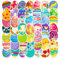 slothbyte 50Pcs Ostern Aufkleber Sticker Ostereier Selbstklebend DIY Basteln Deko für Kinder Vinyl Scrapbook Zubehör für Ostern Geschenk Auszeichnung Skateboard Sportflasche Koffer
