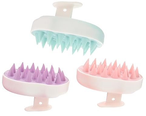 Ipetboom 3stücke Haarpeeling Und Kopfhautmassagegerät Handbetrieben Für Dusche Und Shampoo Tpe Material Für Und Kopfhautreinigung