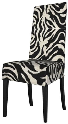 Stretch-Stuhlhussen mit Zebra-Tiermotiven, weicher Sitzschutz, bequem, für sicheren Sitz und einfaches Dehnen